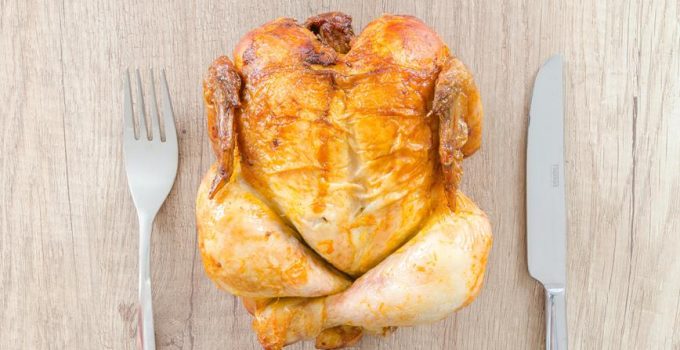 rotisserie chicken cutting technique