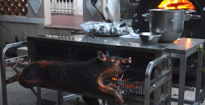 cooking time for rotisserie pig