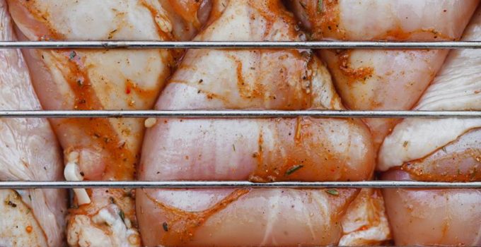 points in rotisserie chicken leg