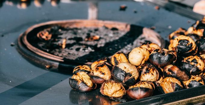 roasted chicken on rotisserie