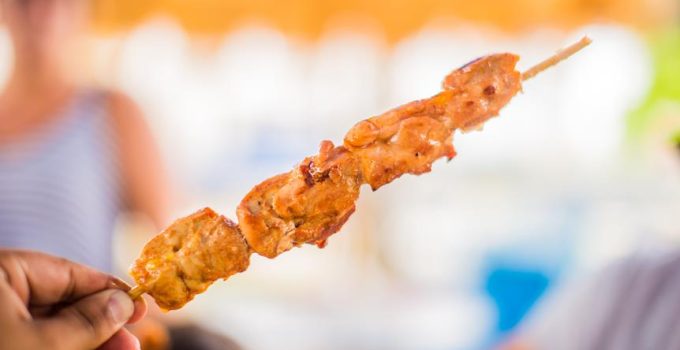 rotisserie chicken skewering technique