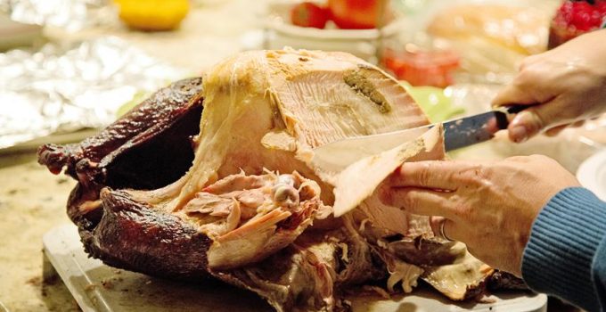 rotisserie turkey breast carving
