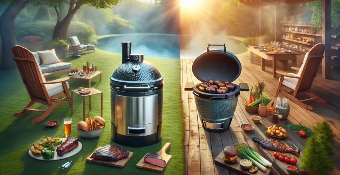 choosing between pellet smoker and kamado grill