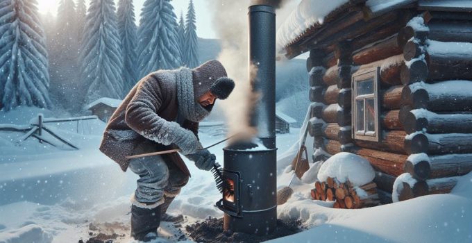 cleaning pellet stove pipe