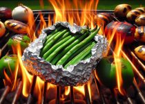 foil wrapped green bean delight