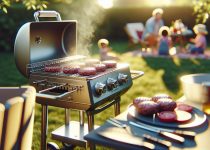 grilling frozen burgers outdoors