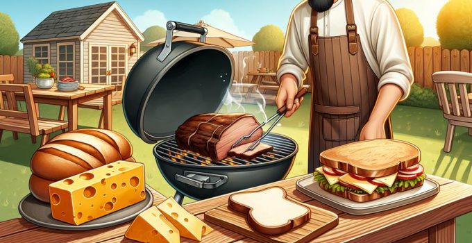 backyard brisket grilled cheese