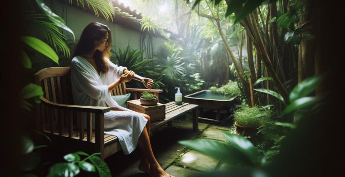 backyard exfoliation for skin