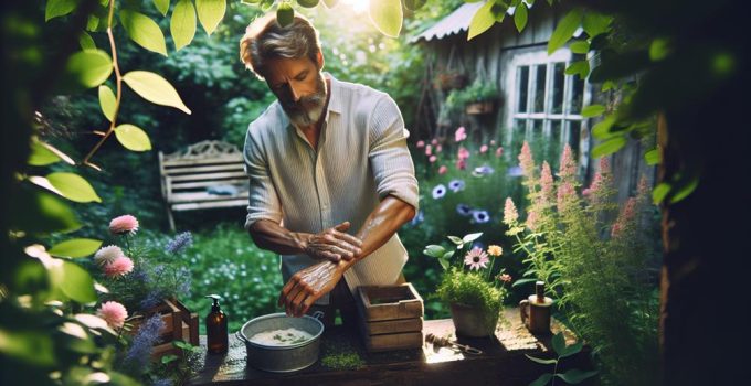 backyard exfoliation for skin
