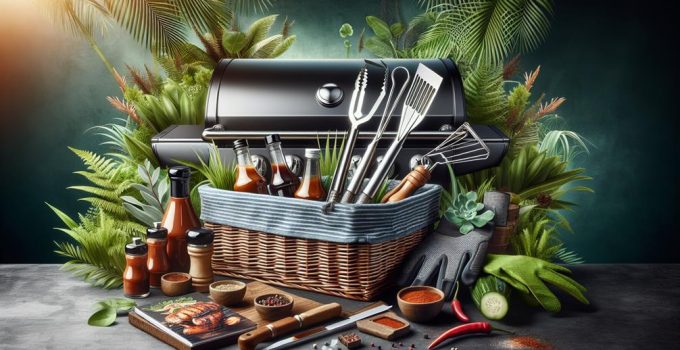 backyard grill raffle basket