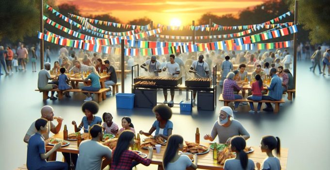 exciting outdoor fish fry