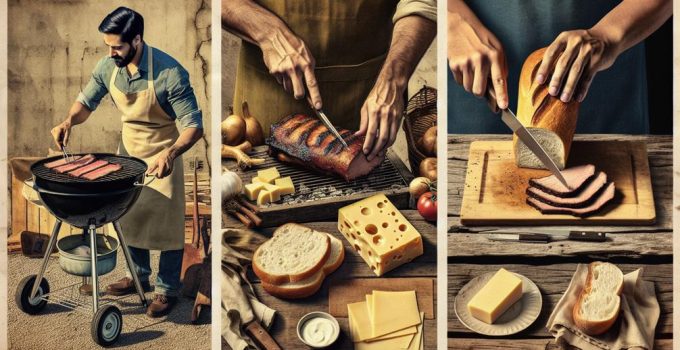 flavorful grilled cheese brisket
