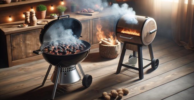 grill comparison charcoal vs wood pellets