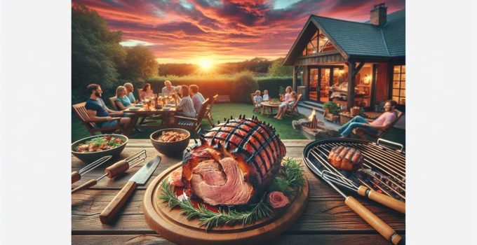 grilled pork crown roast