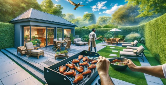 grilling frozen wings outdoors