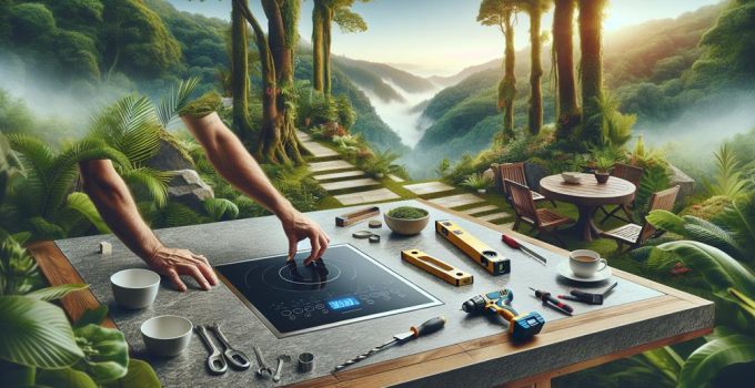 installing induction cooktop outdoors