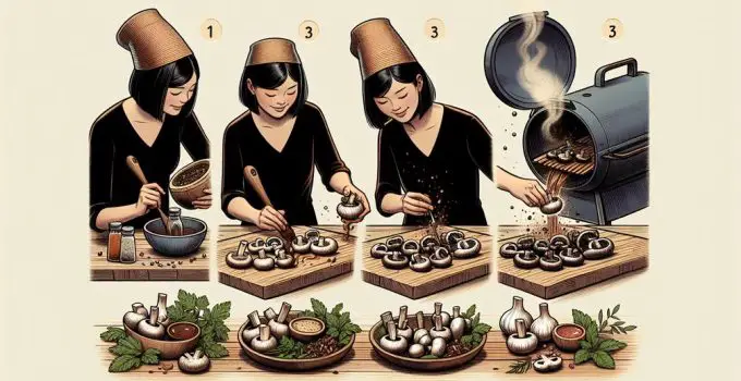 mastering traeger grilled mushrooms