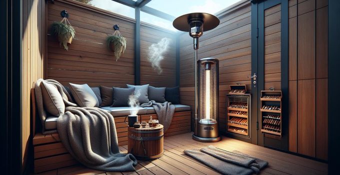 outdoor smoking in winter