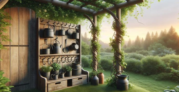outdoor storage for cast iron pots