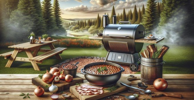 perfect traeger smoked beans