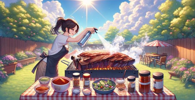 perfecting brisket spritz technique