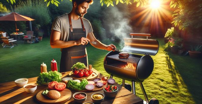 perfecting burgers on pellet