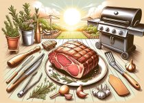 prime rib bbq preparation