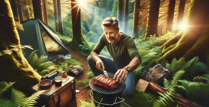 reheating smoked pork outdoors