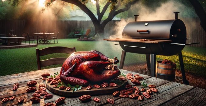 smoked turkey with pecan