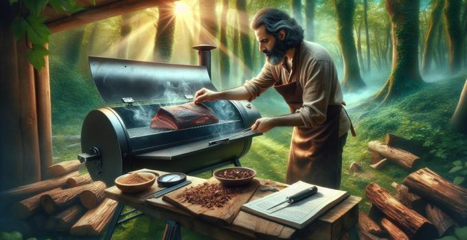 smoking brisket outdoors guide