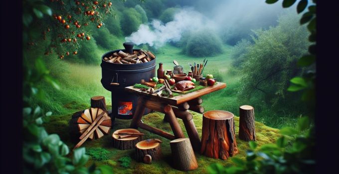 smoking pork with wood