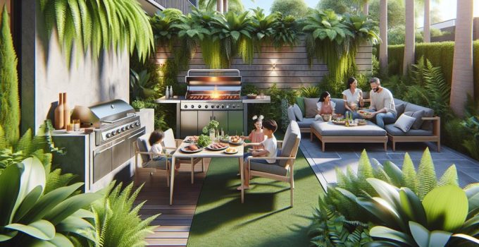 summer grill for backyard