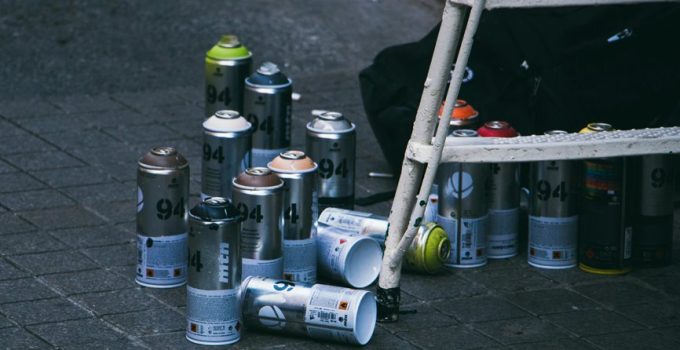spray paint cans needed