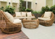 brighten patio with wicker