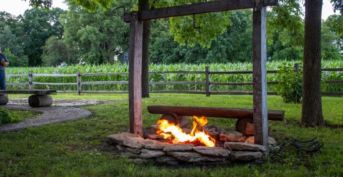 building a backyard stone bench