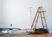 concrete mantels resembling wood