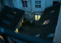 contemporary backyard stone selection