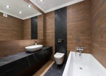 elegant black and brass lighting