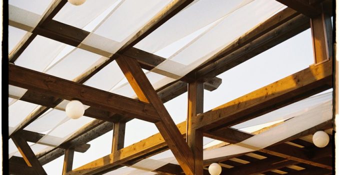 patio canopy enhances pergola