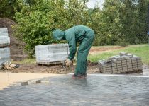 selecting stones for rain garden