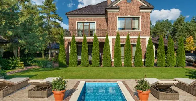 whitewashed brick patio design