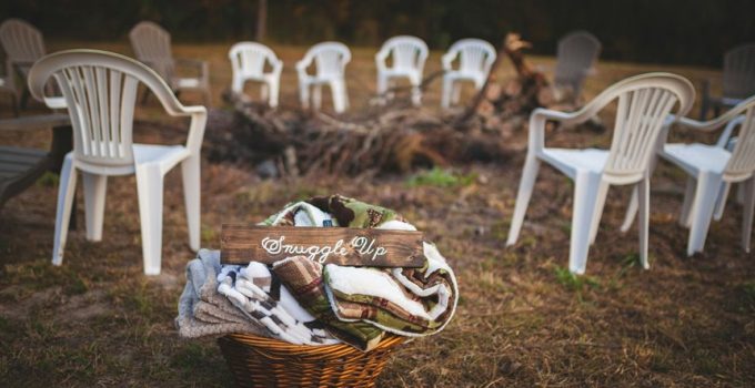 camping blankets as decor