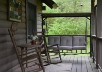 cozy reading space outdoors