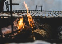 fireplace equipped grill islands