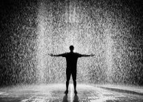 install outdoor rainfall showerhead