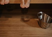 install outdoor shower footrest