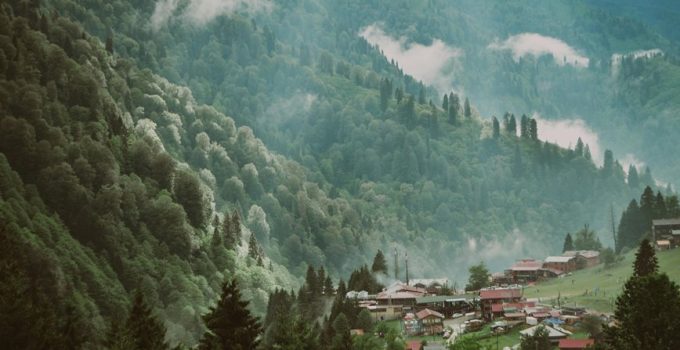 mountain cabin outdoor showers