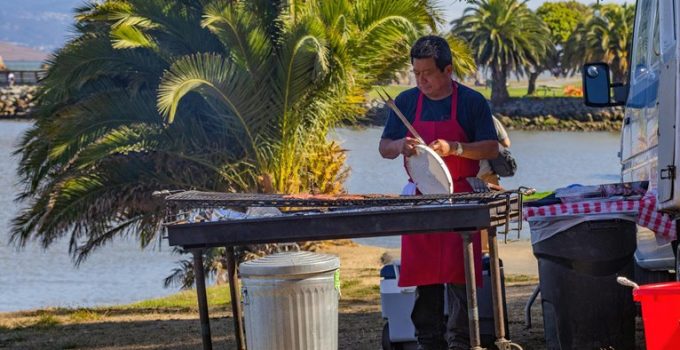 multi zone cooking grill island