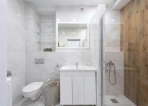 outdoor shower wooden enclosure