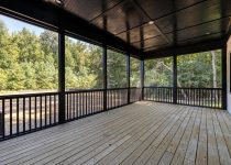 rustic decks provide privacy